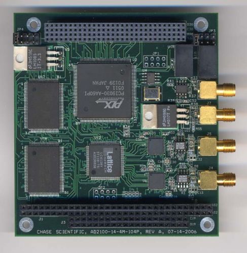 100MHz采樣，14位分辨率，二通道，1024K存儲深度，可擴展到2MB內(nèi)存，二次開發(fā)。