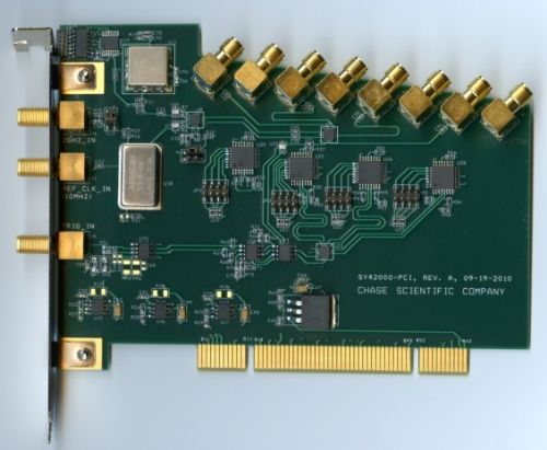 12位；GHz采樣，4通道；4MB存儲PCI同步時鐘頻率合成器卡