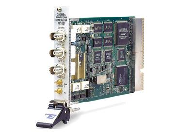 250MS/sPXI總線 ；波形發(fā)生器 ；單通道 250 MS/s 波形發(fā)生器 ；正弦和方波發(fā)生到100MHz ；16 Bit振幅分辨率 ；2 兆波形存儲(chǔ)器