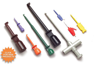 EZ-HOOK內(nèi)部的夾簧具有超強的彈性，EZ-HOOK全部夾簧鋼針，萬次使用,具有超低的接觸電阻.