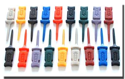 材料：0.2mm特種琴鋼線，強化熱處理。電鍍：底層鍍50微英寸鎳，表層鍍30微英寸硬金。萬次使用.
　　