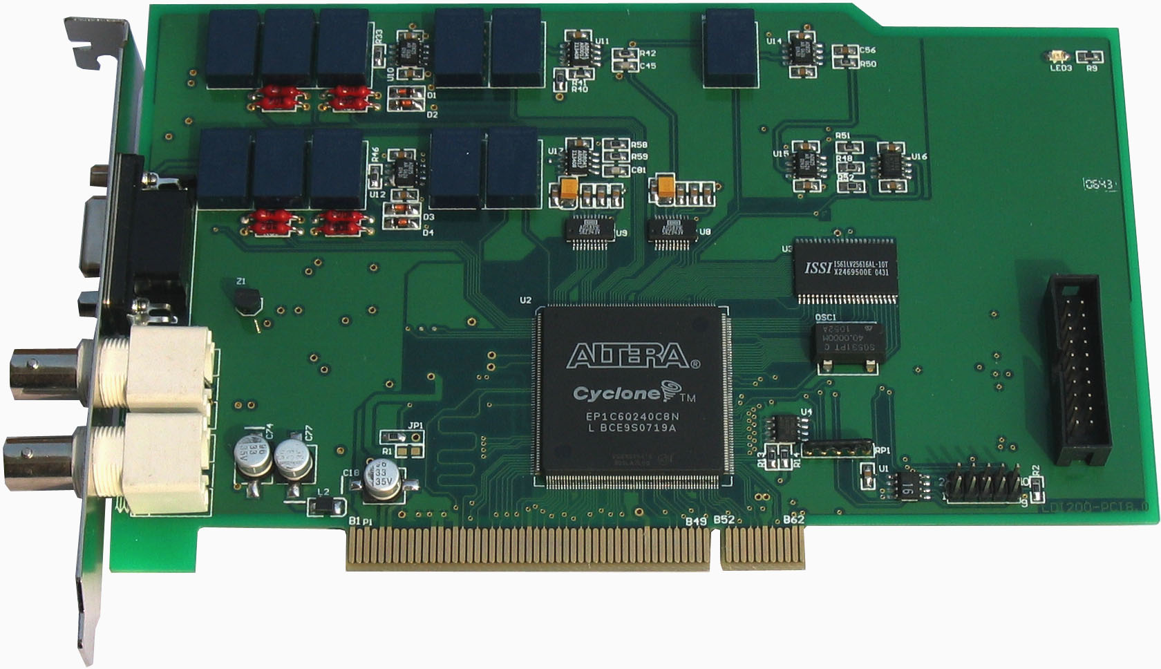 最高采樣率 :100MHz/s,A/D精度:8位, 通道數(shù):2ch 存儲深度:4096點 
 
